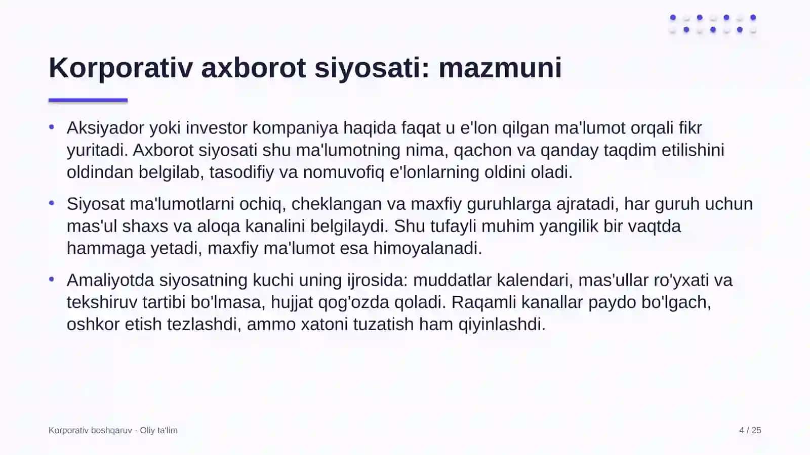 energiya auditi tashkilotlarida korporativ axborot siyosati 3742 4