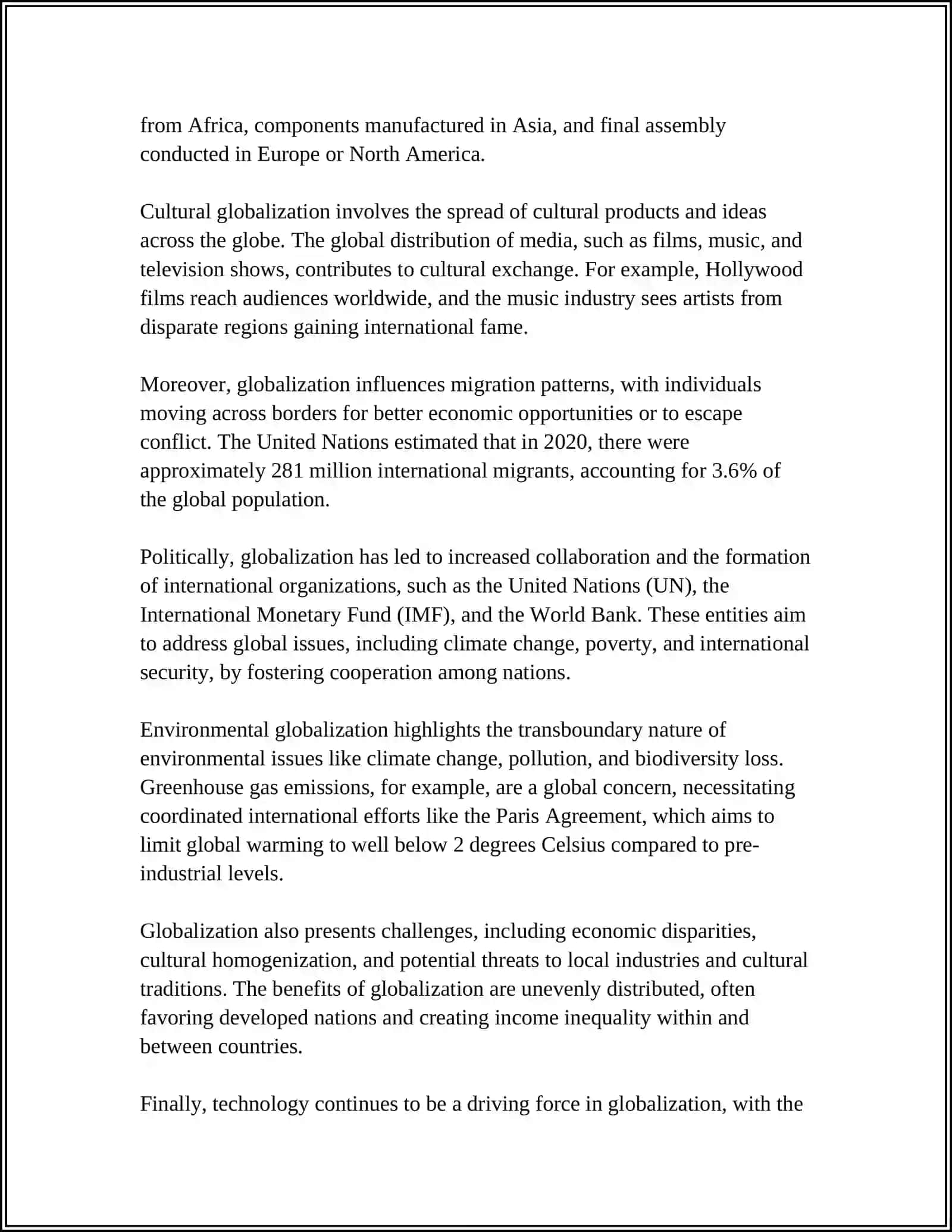INGLIZ TILIDAN GLOBALIZATION 4