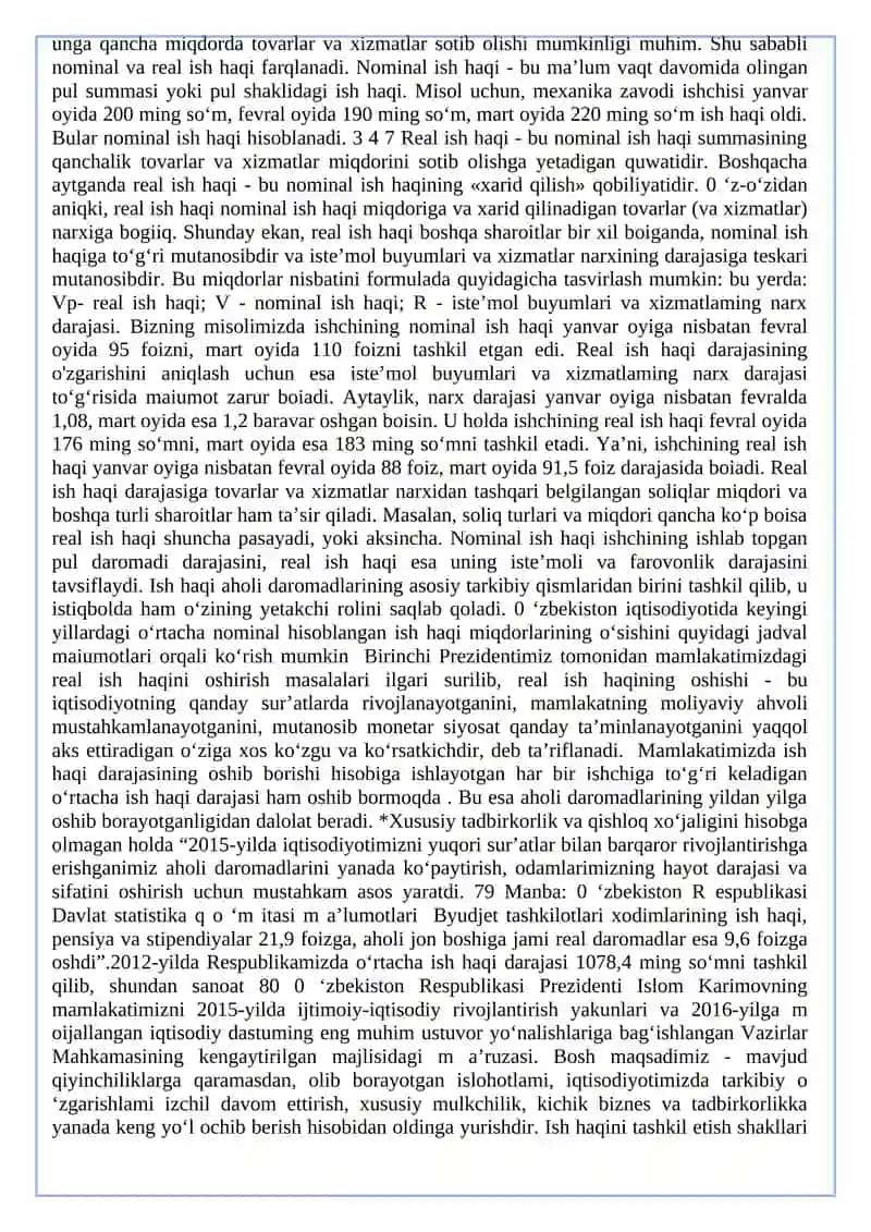 Ish haqqi mohiyati, turlari va prinsiplari 4