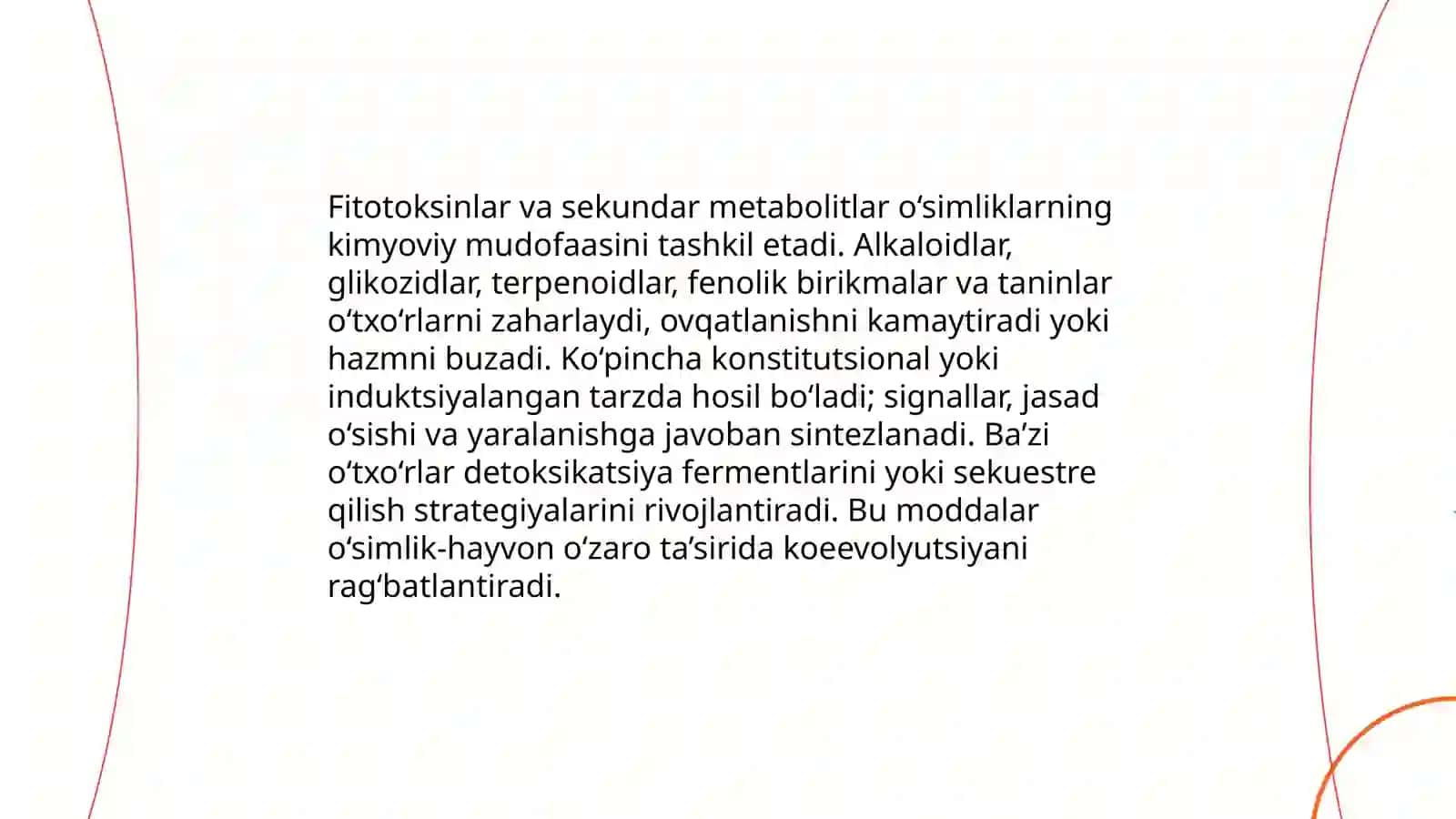 O’simlik va o’txo’r hayvonlarning o’zaro tasiri 4