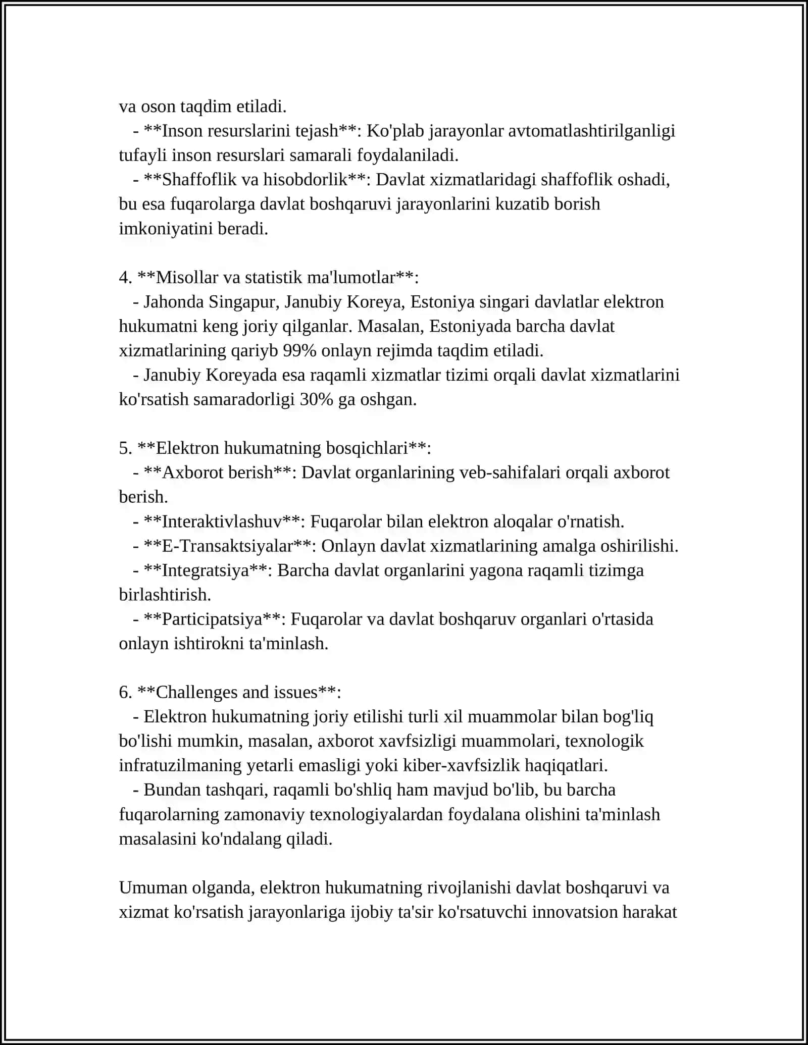 ELEKTRON HUKUMATNING SHAKLLANISHI VA RIVOJLANISHI 4