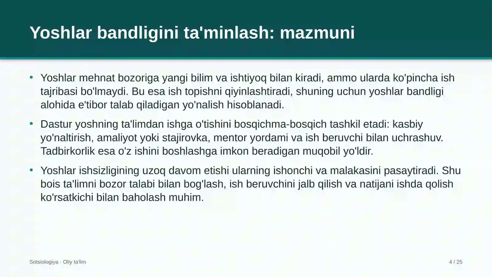 dezinfeksiya xizmatlarida yoshlar bandligini ta'minlash 6290 4