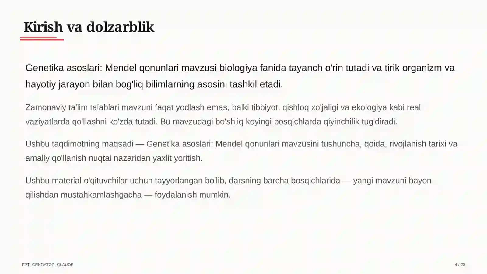 Mendel qonunlari (9-sinf) 4