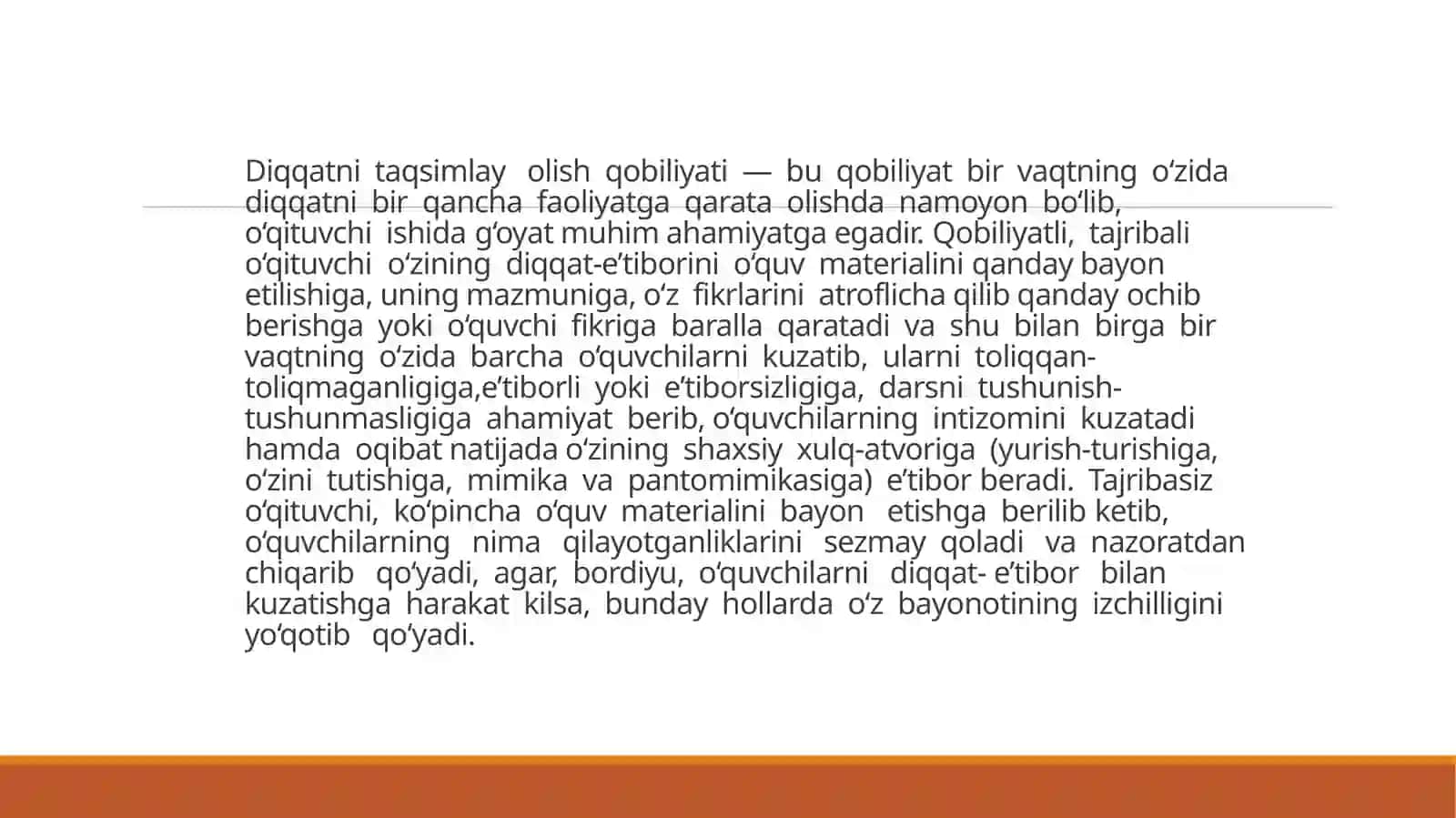 O’qituvchining kasbi ga xossifalari va xislatlari 4