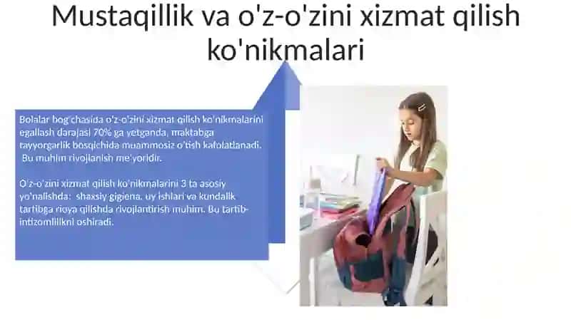 Bolani maktab taʼlimiga tayyorlash 4