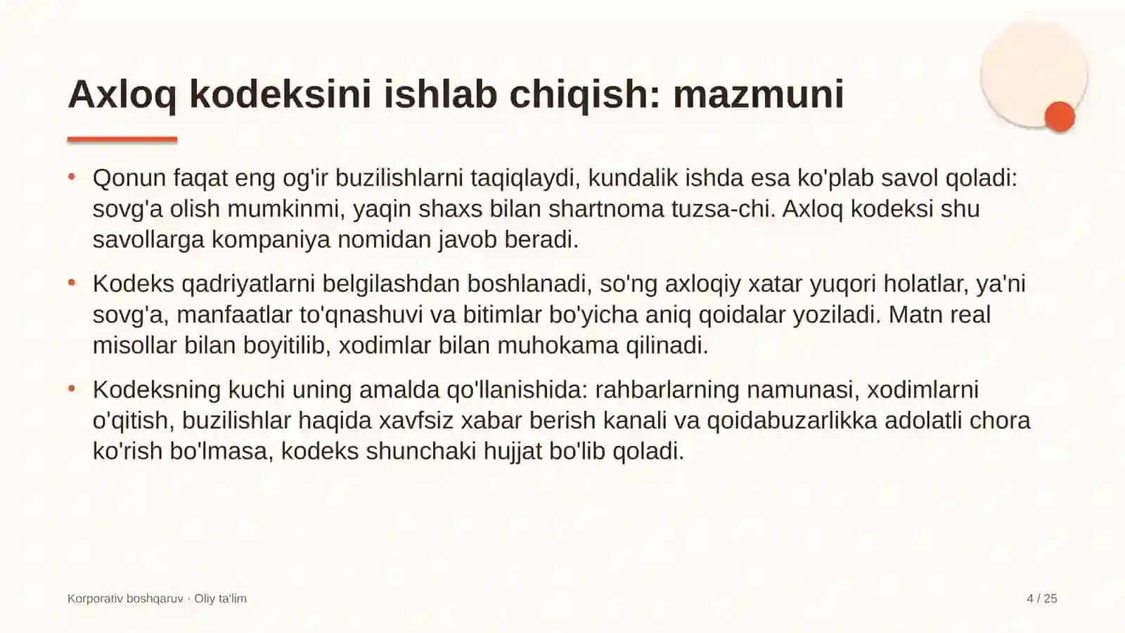 qurilish nazorati inspeksiyalarida axloq kodeksini ishlab chiqish 2265 4