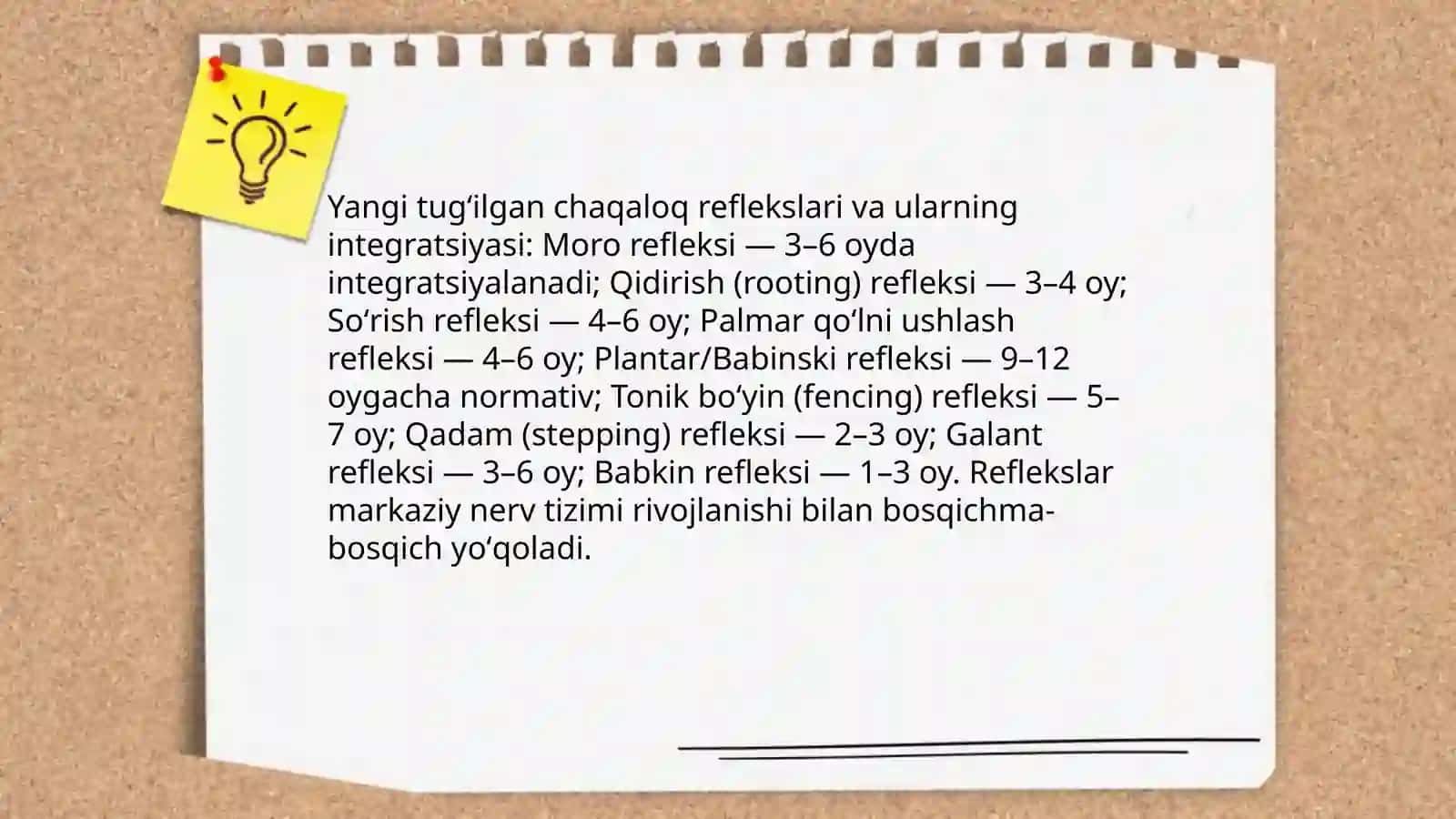 Goʼdaklik davrida idrok va motor funksiyasining rivojlanishi 4