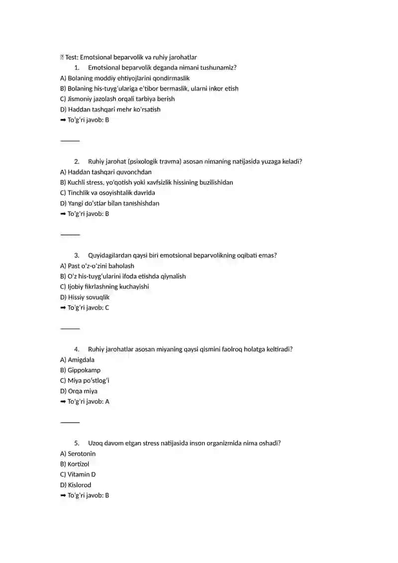 Emotsianal beparvolik va ruxiy jarohatlar 4