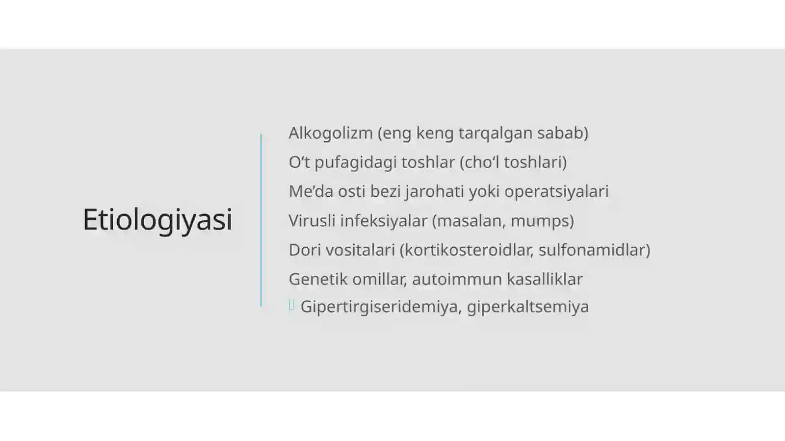 Pankreatit va uning turlari 4