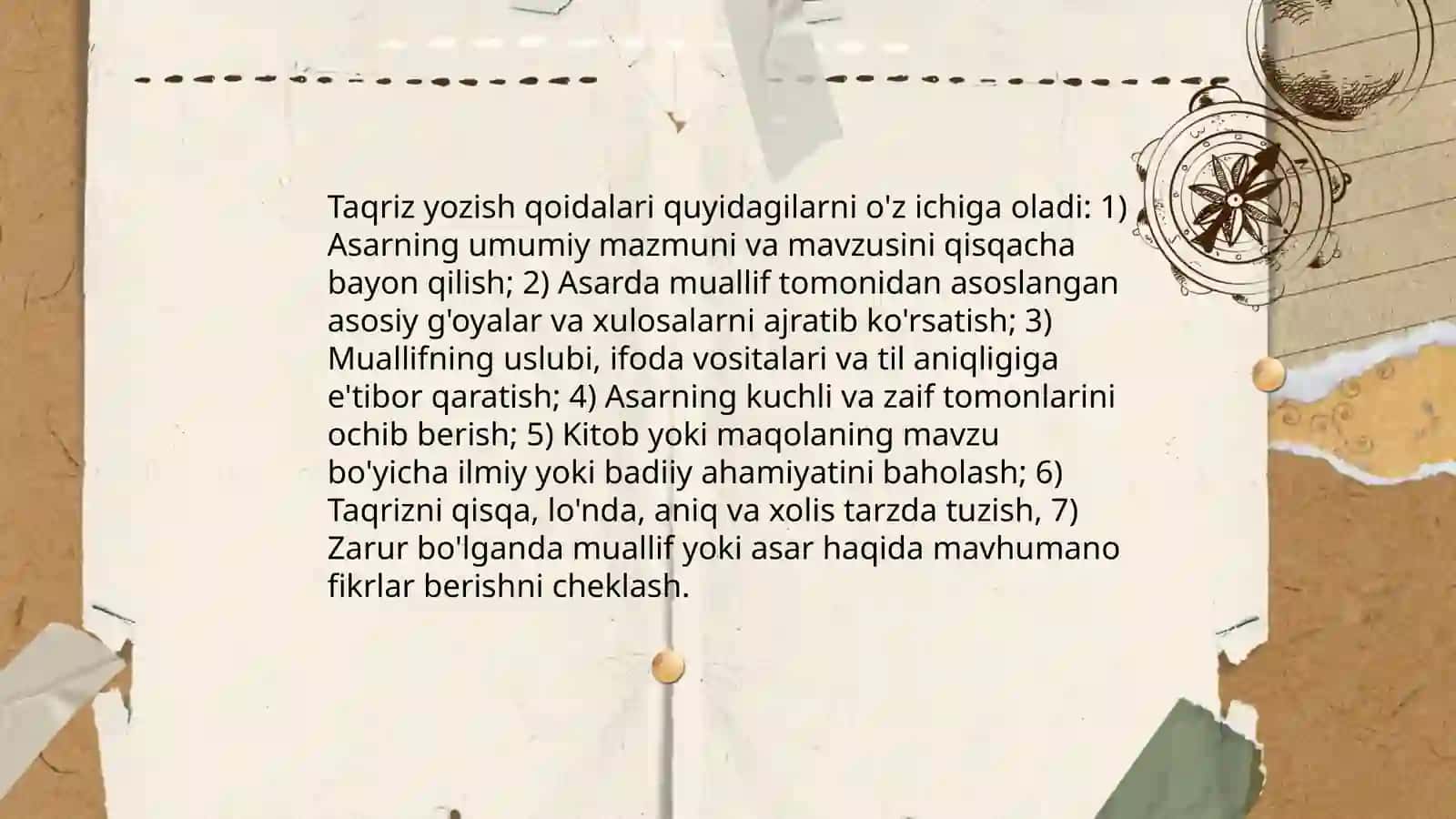 Taqriz yozish 4