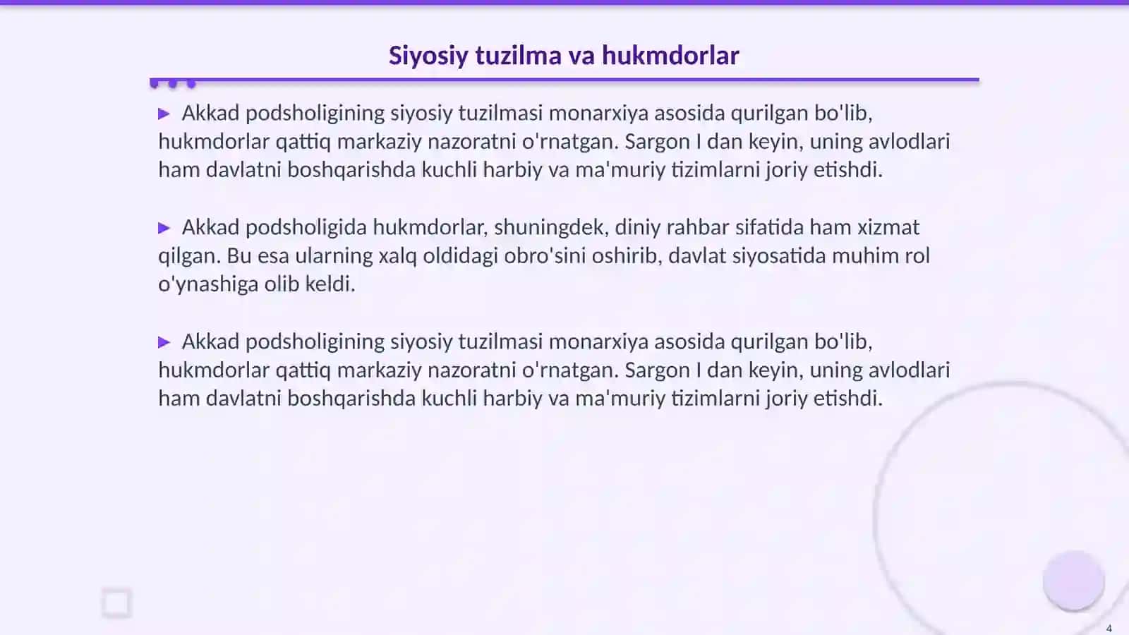Mesopotamiya Akkad podsholigi davrida Rustamova Mashxuraxon 4