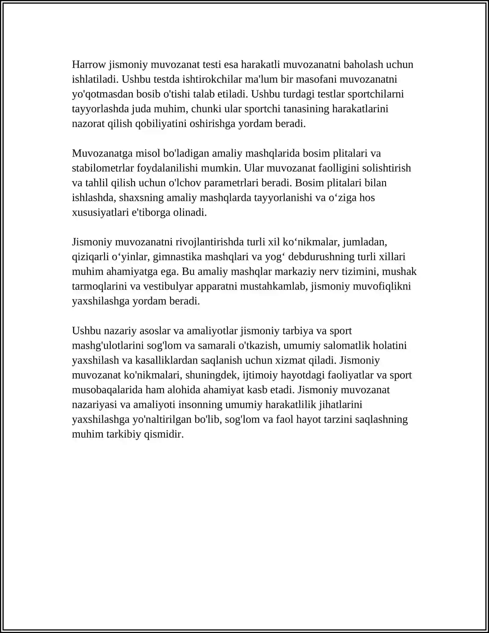 Jismoniy Muvozanatning Nazariy Asoslari 4