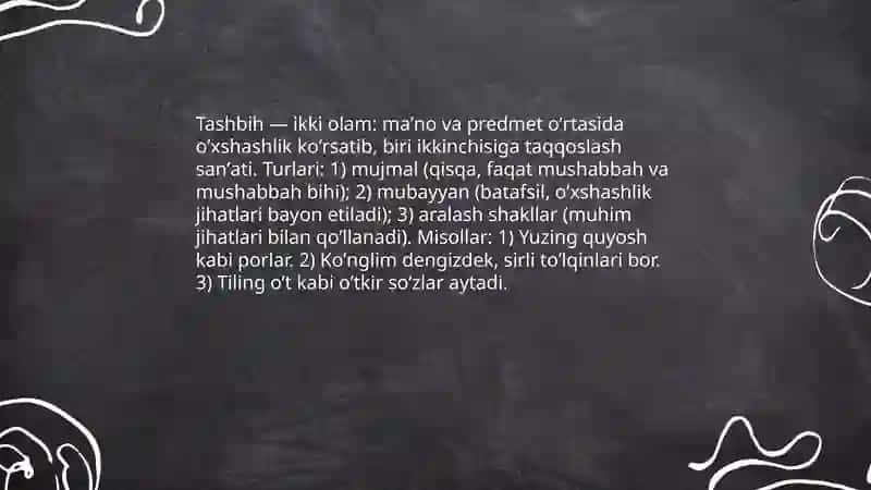 Mumtoz sheʼriy sanʼatlar haqida maʼlumot 4