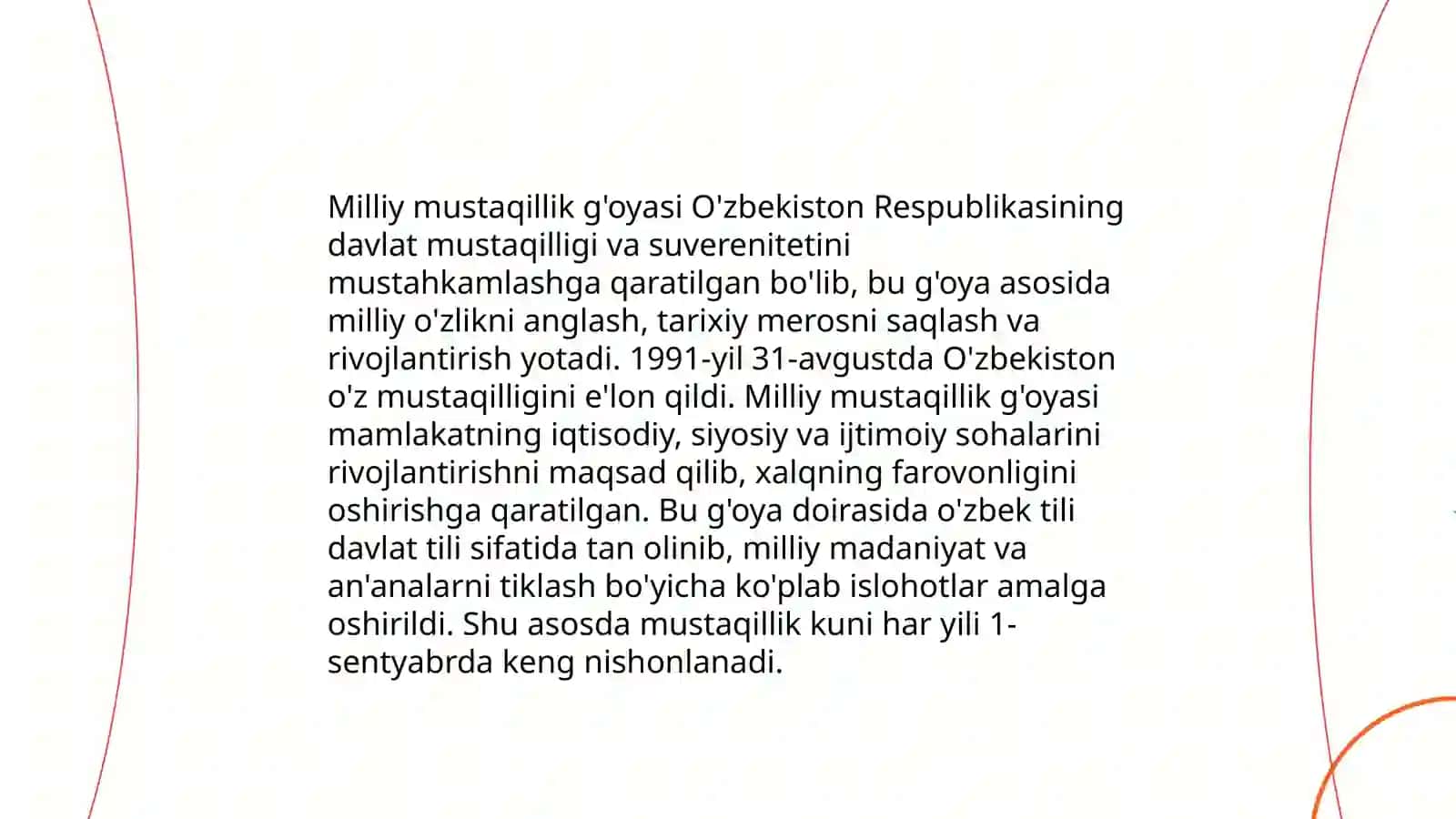 Axborot asrining mafkurasi. Milliy mustaqillik ĝoyasi- Òzbekistonda axborot psixologik xavfsizligining asosi 4