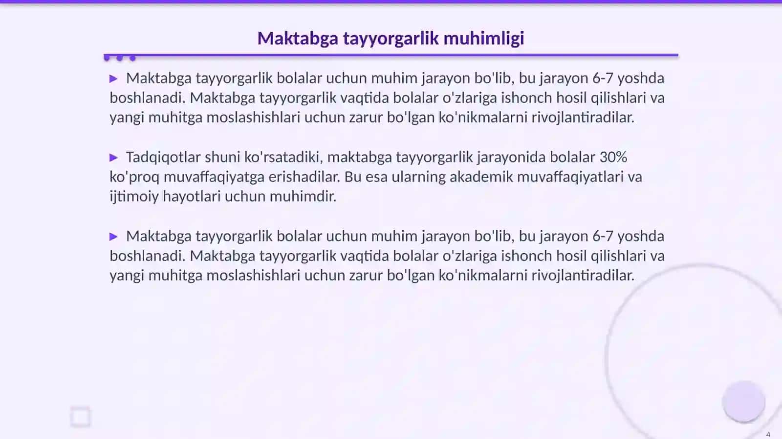 Bolalarni maktabga psixologik tayyorgarligi 4
