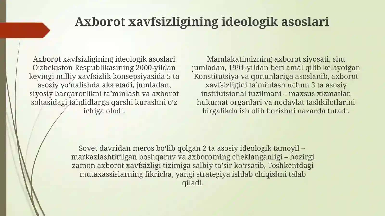 Axborot xavfsizligining g'oyaviy-nazariyasoslari 4