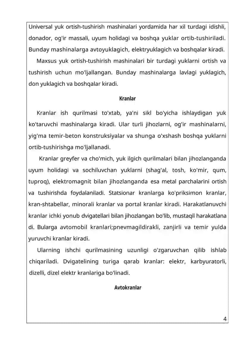 Yuk tashish va tijorat ishlarini tashkil etish 4