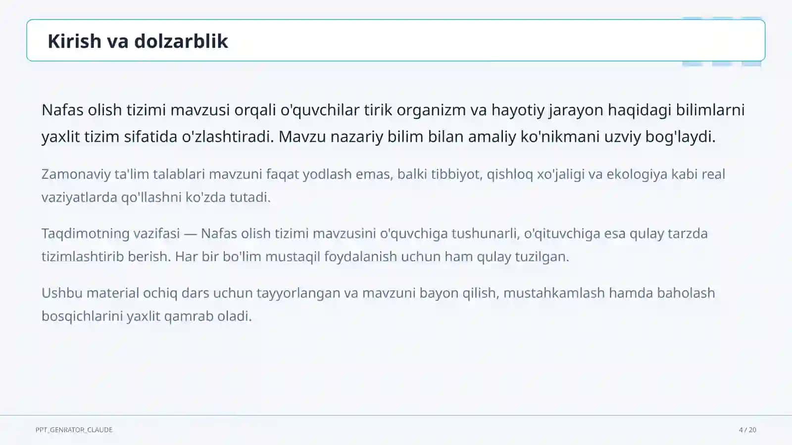 Nafas olish tizimi (8-sinf) 4