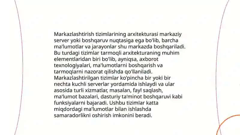 Zamonaviy mikroprotsessorli markazlashtirish tizimlari 4