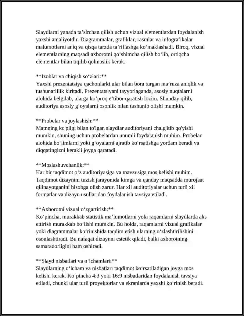 TAQDIMOT DASTURLARI YORDAMIDA TRENING VA SEMINARLAR UCHUN MATERIAL TAYYORLASH 4