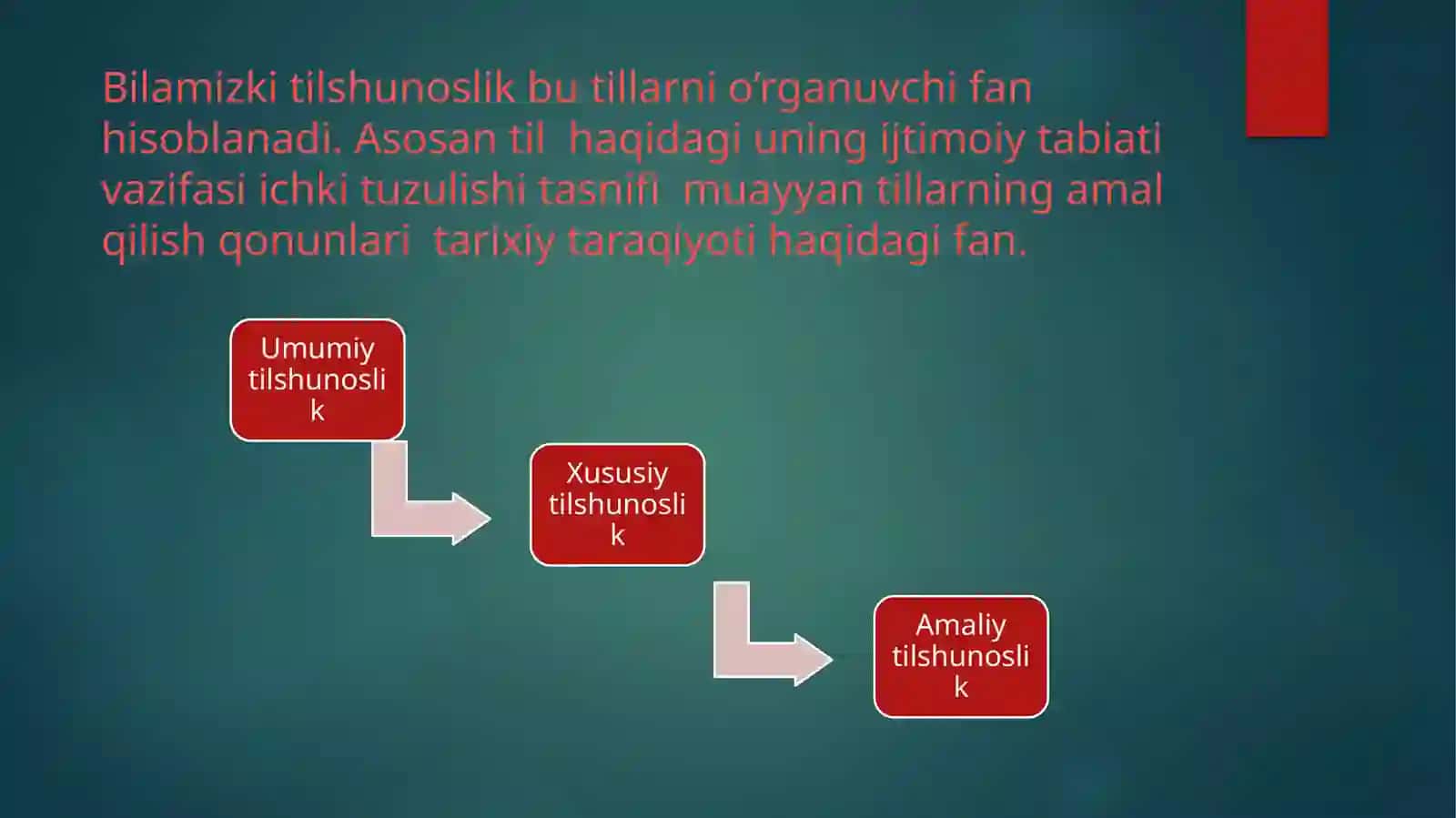 O’rto Osiyo tilshunosligining rivojlanishi 4