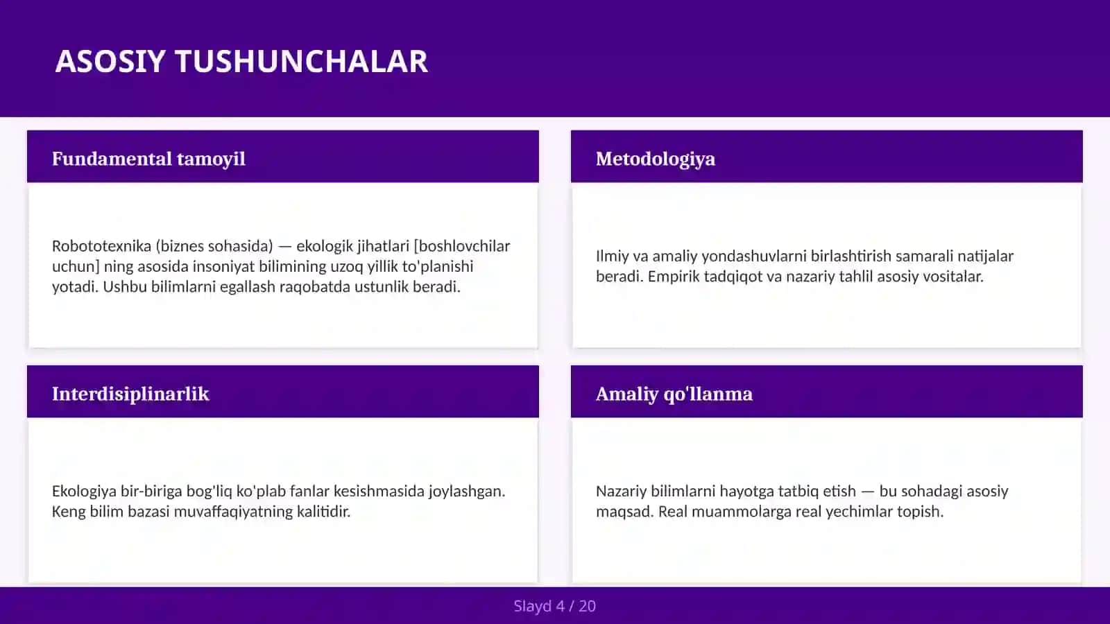 ROBOTOTEXNIKA (BIZNES SOHASIDA) — EKOLOGIK JIHATLARI [BOSHLOVCHILAR UCHUN] 4