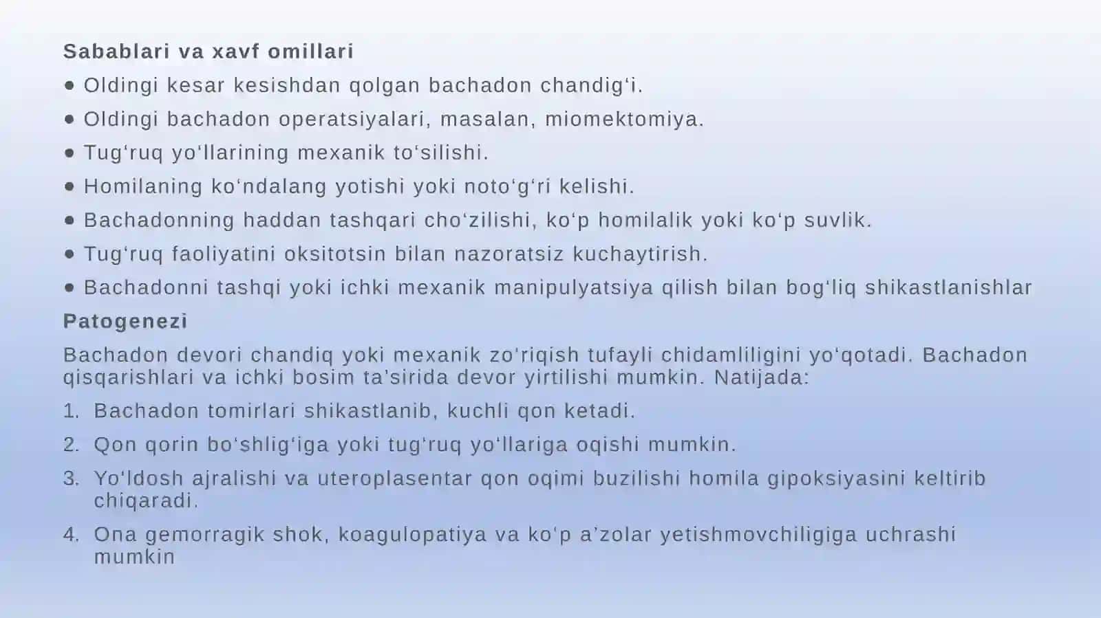 Akusherlik operatsiyalari va chaqaloq reanimatsiyasi 4