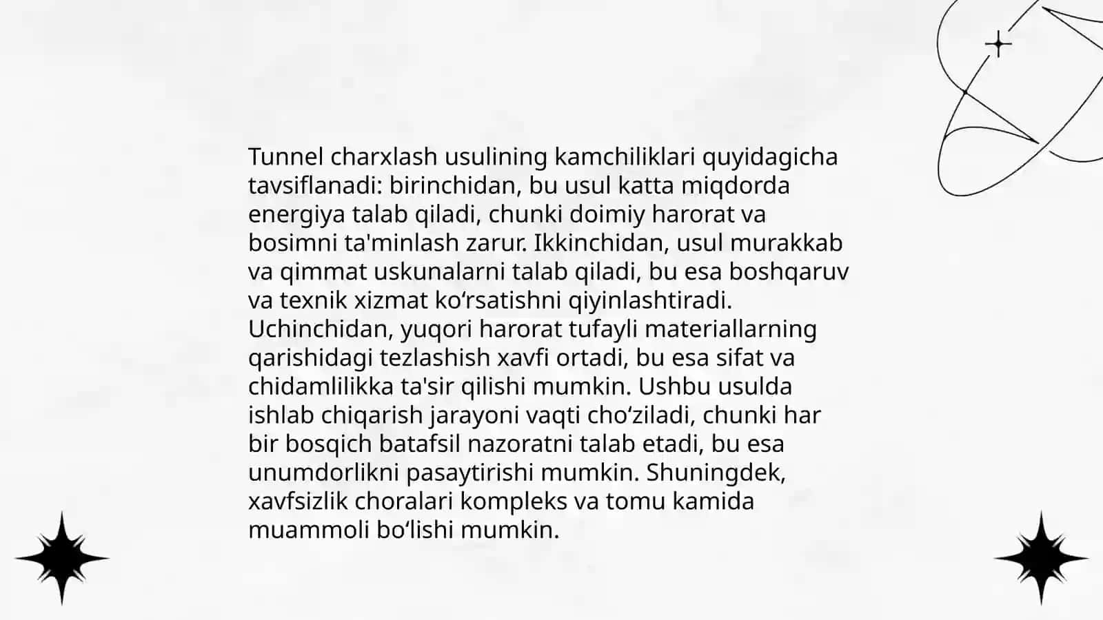 Tunnel charxlash usuli 4