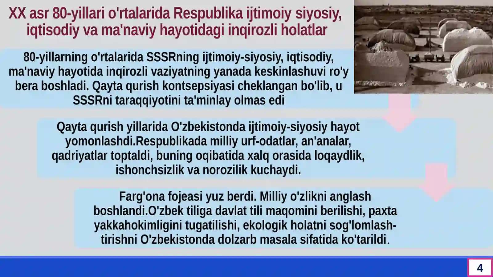 MUSTAQILLIKKA ERISHISH ARAFASIDA O’ZBEKISTONDAGI  IJTIMOIY-SIYOSIY JARAYONLAR (2) 4