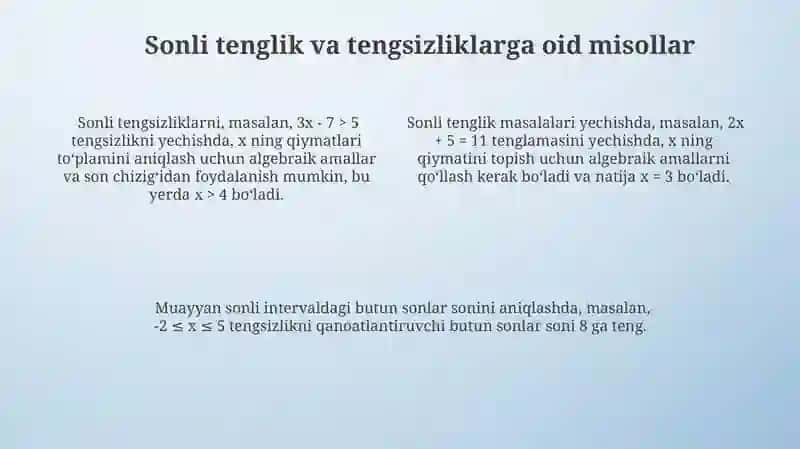 Tenglamalar va jadvallar yordamida muammolarni yechish 4