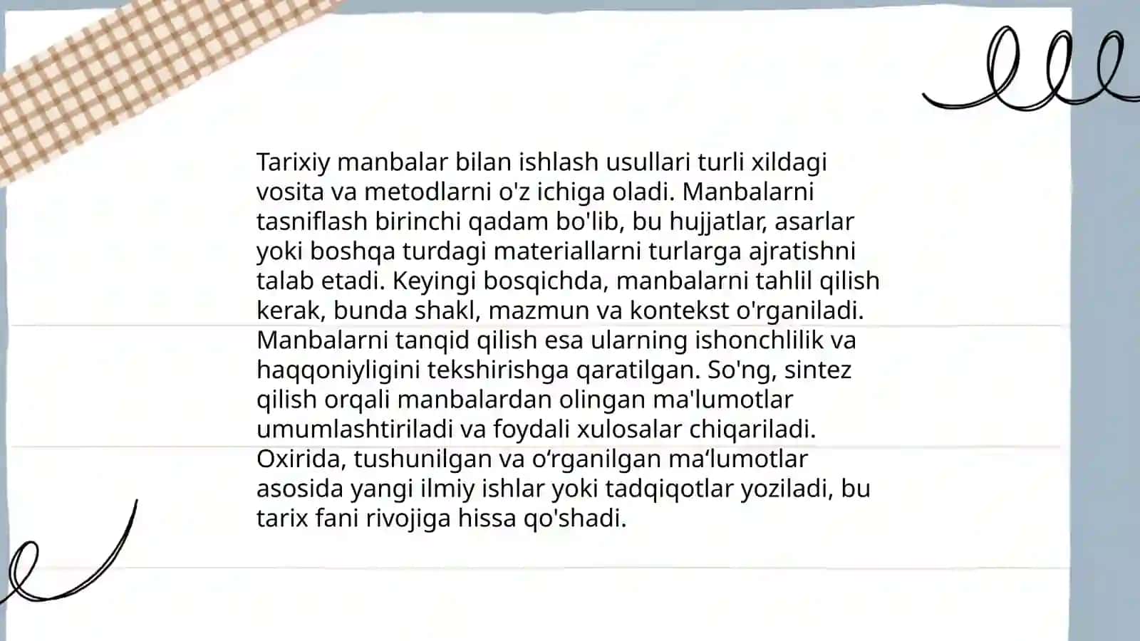 Tarix o'qitish metodlari 4