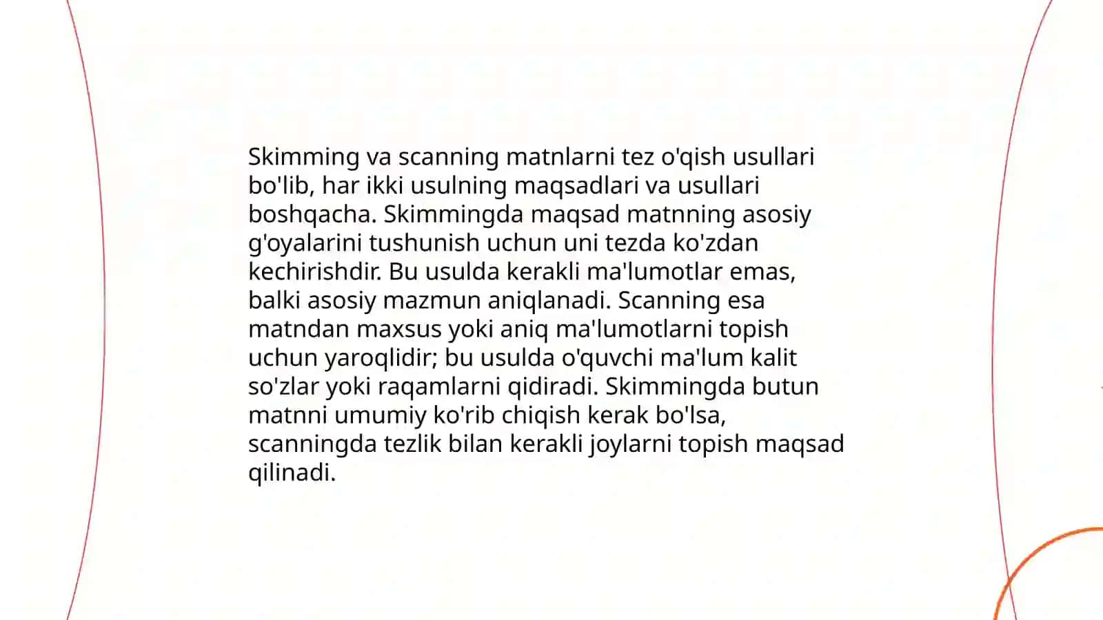 Skimming and Scanning: Techniques for Efficient Reading 4