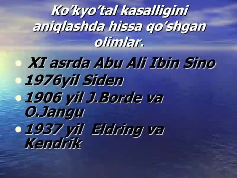 Ko’k yo’talQo’zg’atuvchisitashhis qo’yish usullari 4