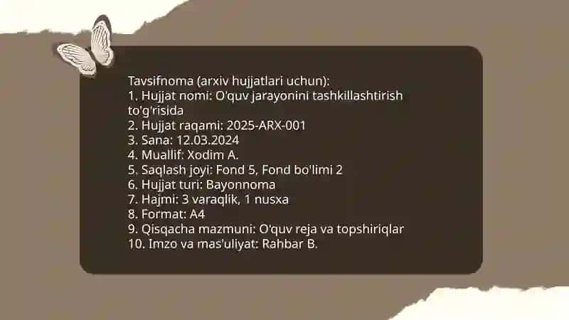 Tavsifnoma 4