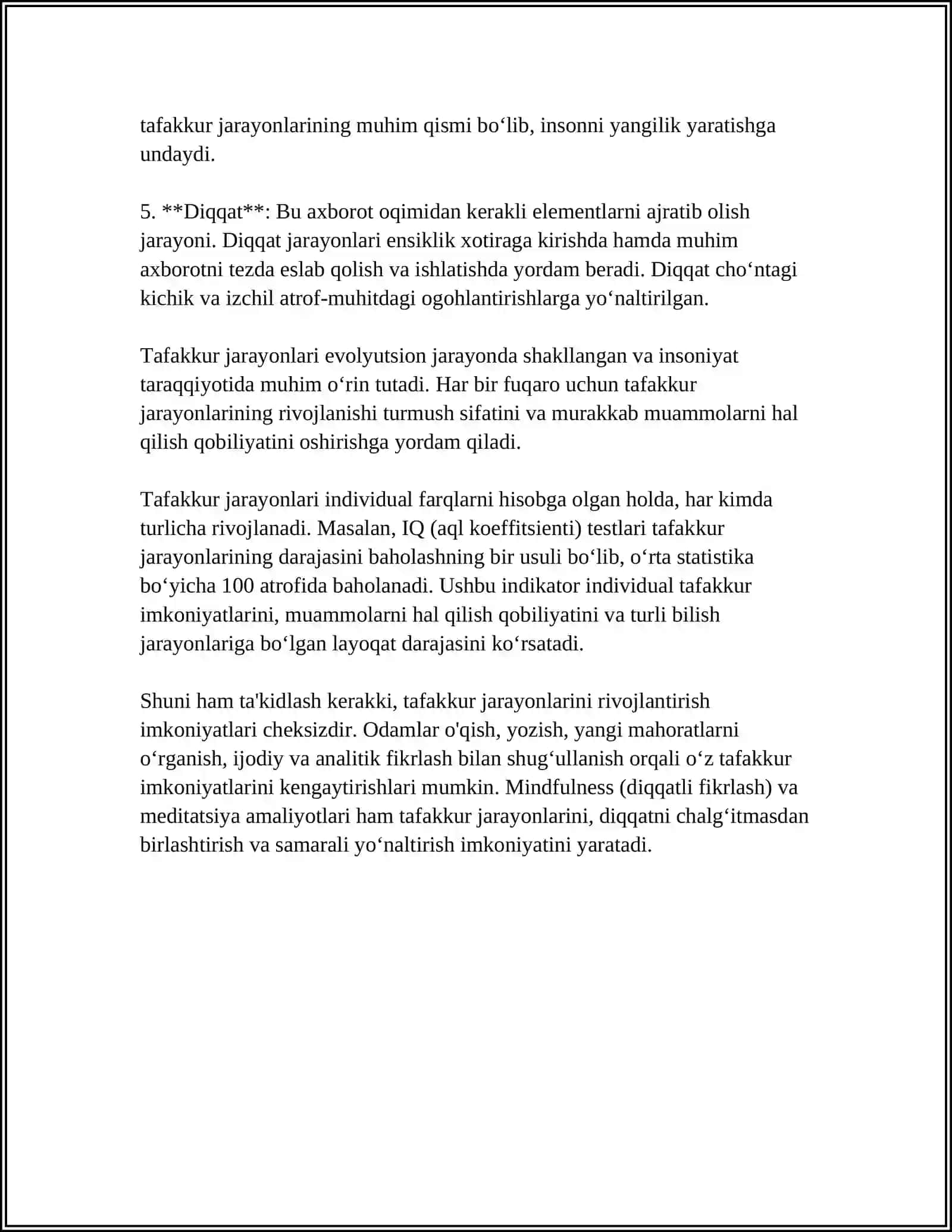 TAFAKKUR BORASIDAGI PSIXOLOGIK NAZARIYALAR 4