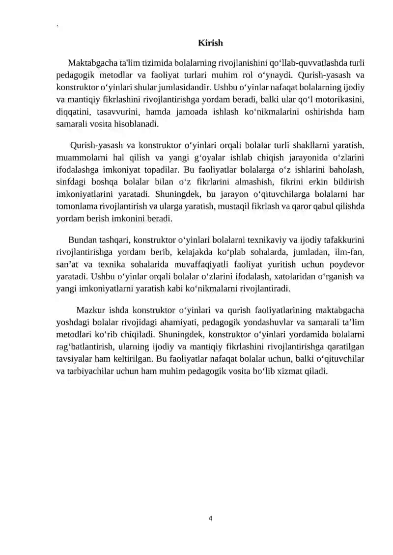 Bolarilar ini. (Qurish-yasash va konstruktor oʼyinlar) 4