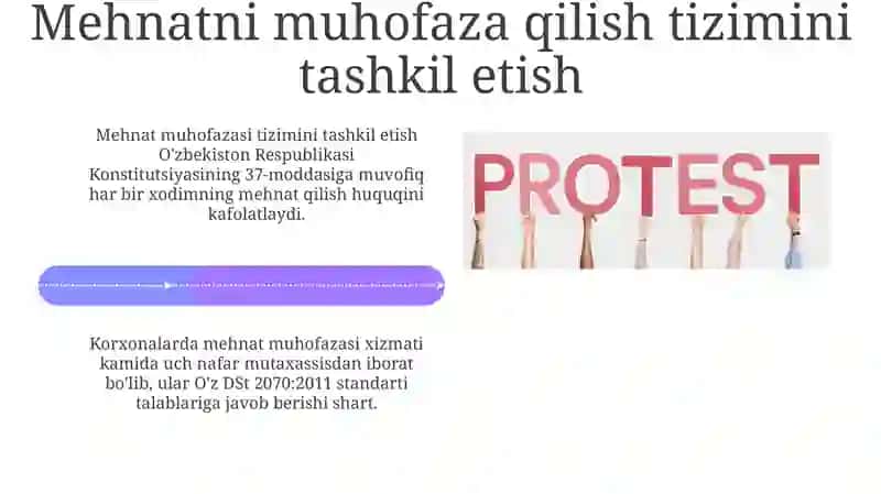 Mehnatni muhofaza qilish qonunlari tashkiliyasoslari 4