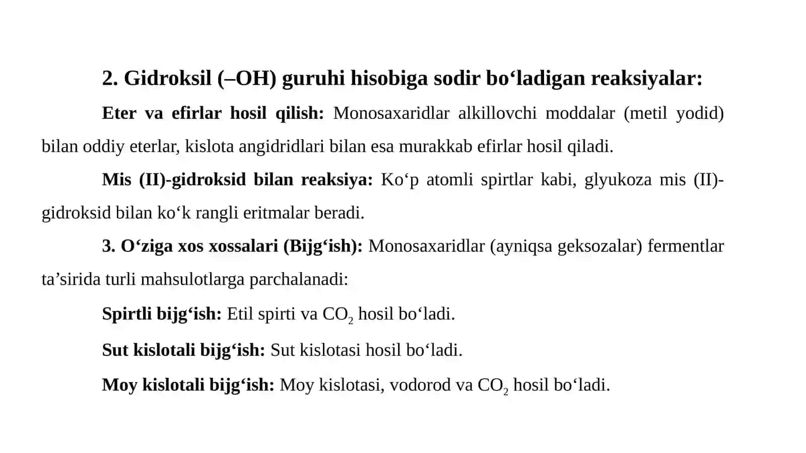 Uglevodlar.Monosaxaridlartuzilishivaxossalari. Di,gomovageteropolisaxaridlartuzilishivahossalari 4
