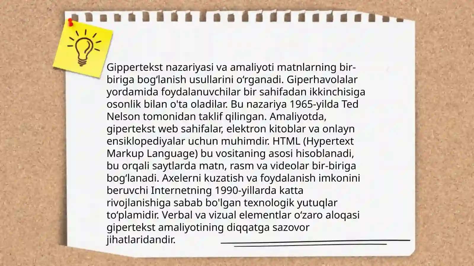 Gippertekst tehnalogiyalar va ularning xususiyatlari 4