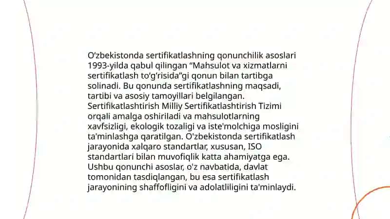 Kirib keladigan mahsulotni majburiy sertifikatlash 4