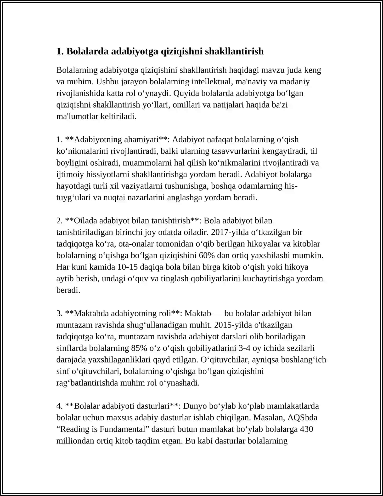 Badiiy Adabiyot Bilan Tanishtirish Metodlari 4