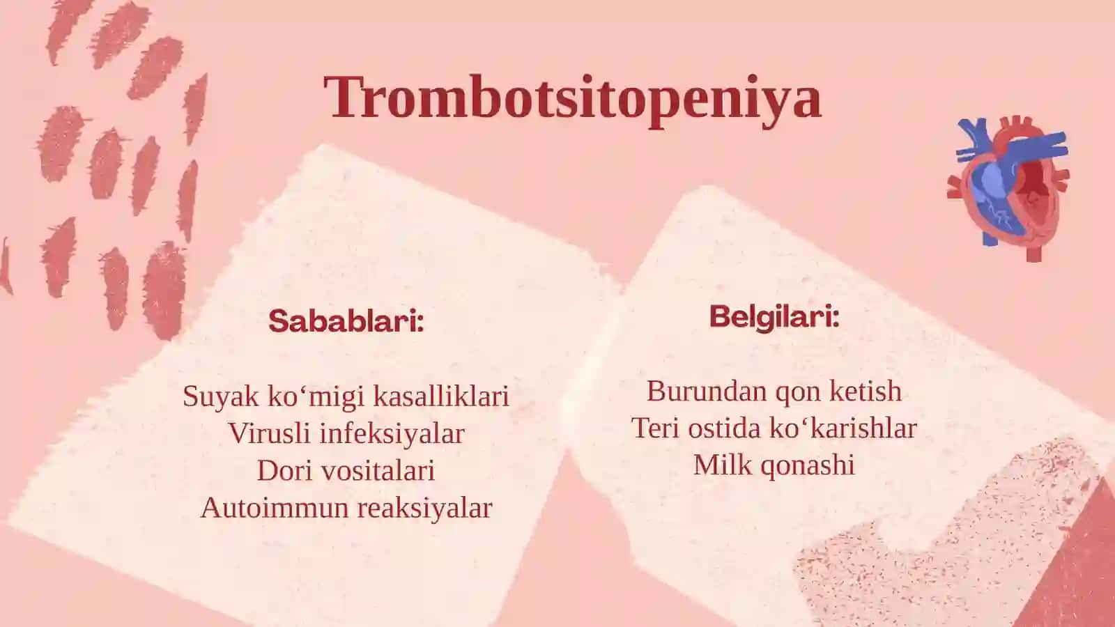 Trombotsitlar bilan bog’liq kasalliklar 4