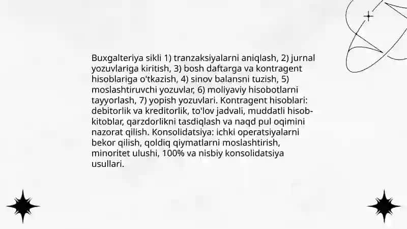 Moliyaviy va boshqaruv hisobi 4