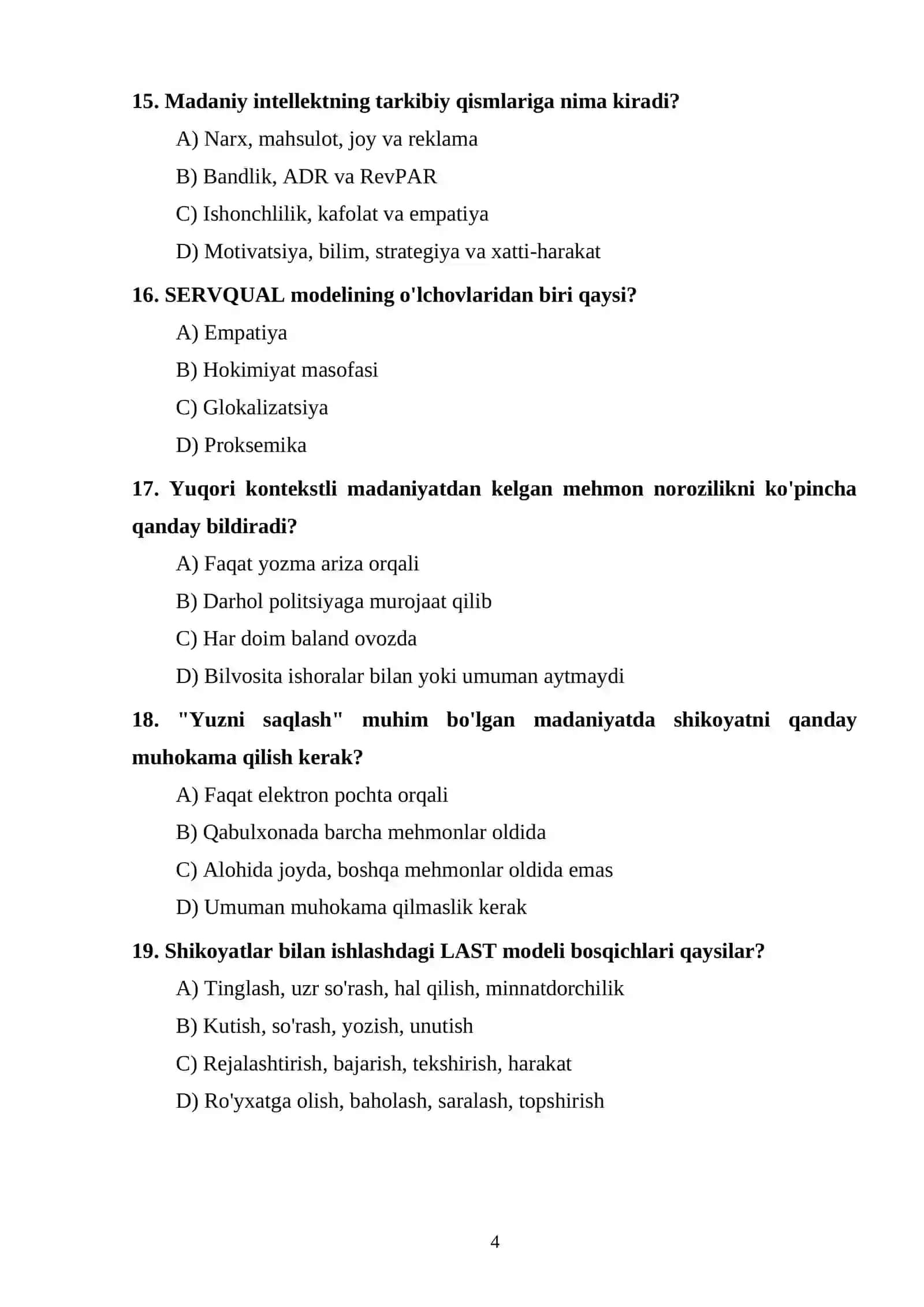 Mehmonxonalarda xalqaro mijozlar bilan ishlash madaniyati va transmilliy kommunikatsiya 4