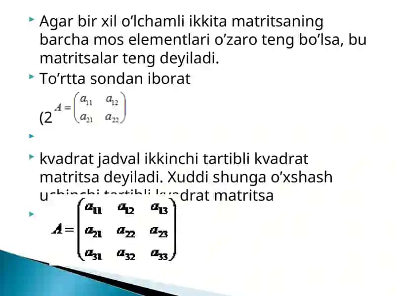 Matritsalar 4