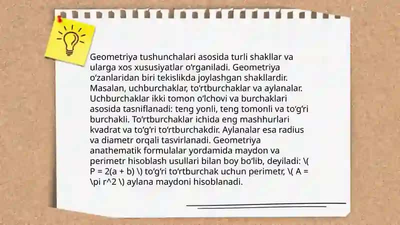 Matematik rivojlanish o‘quv moduli 4