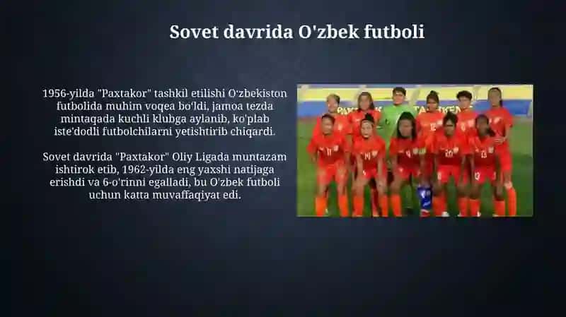 O‘zbekistonda futbol o‘yinining rivojlanish tarixi 4