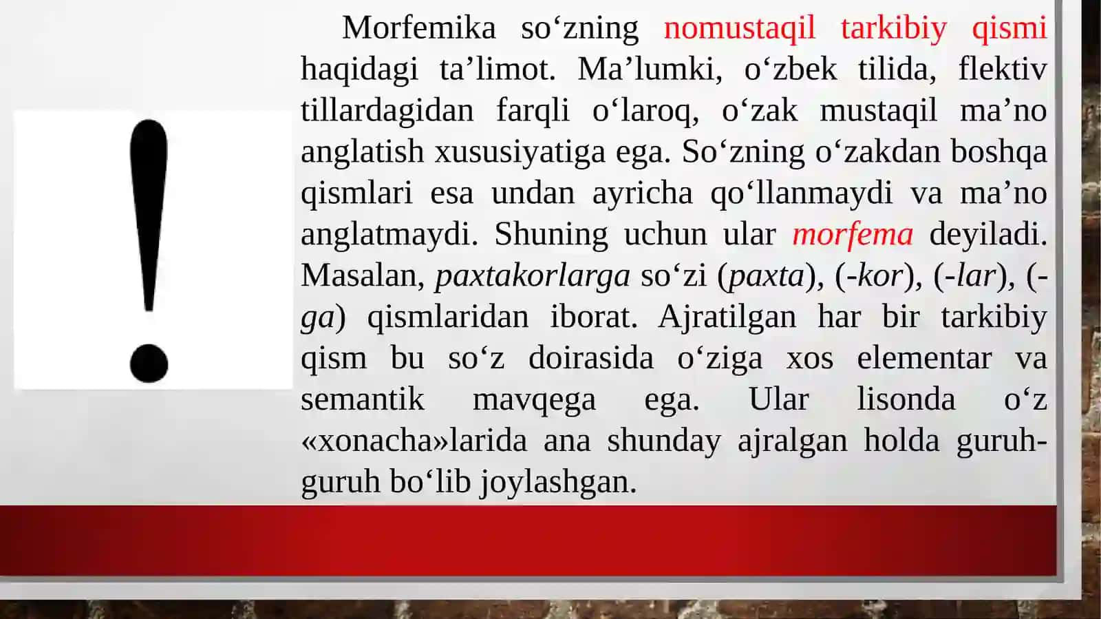 OʻZBEK TILI MORFEMIKASI 4