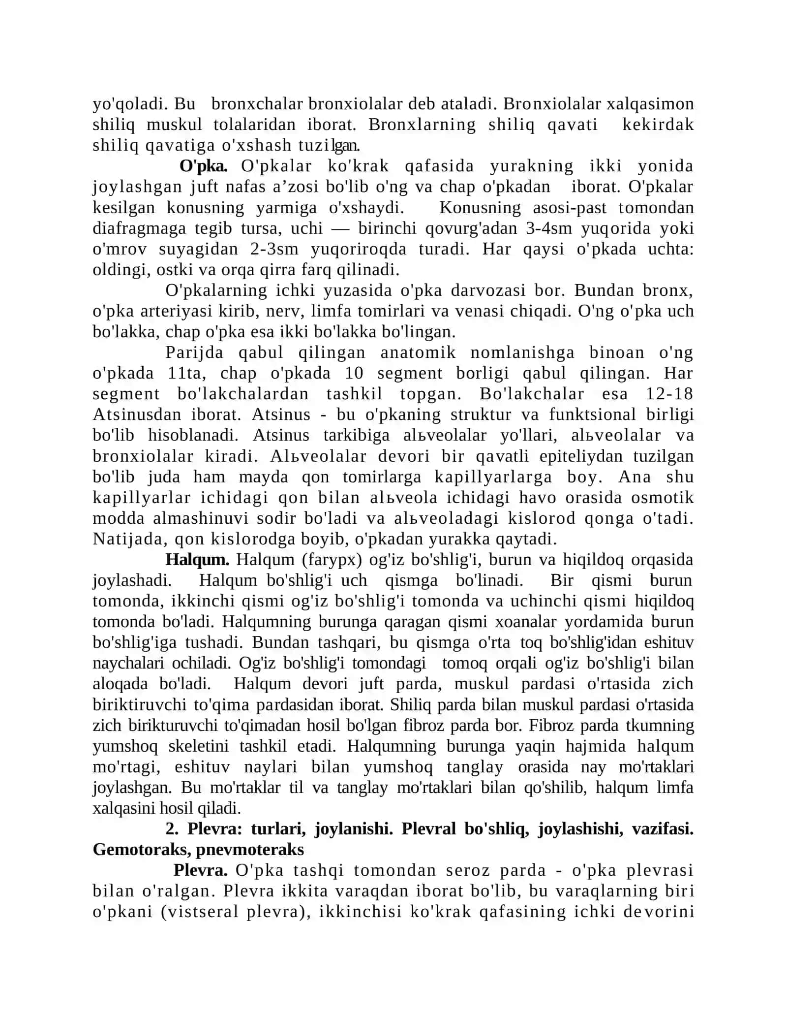 Nafas olish organlari sistemasi 4