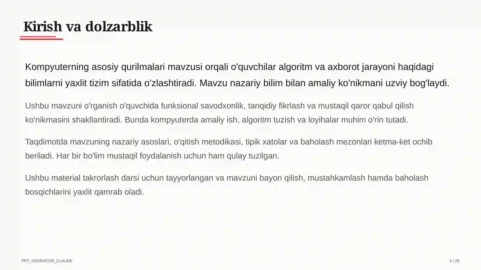 Kompyuterning asosiy qurilmalari (5-sinf) 4